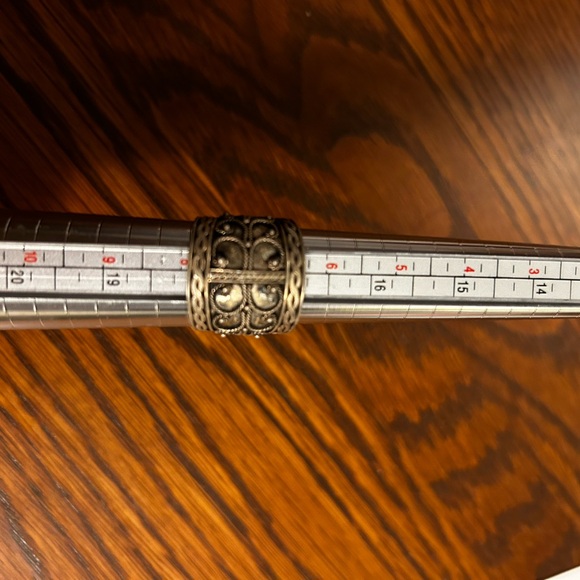 Sterling Silver Boho Band Tibetan Style Size 7 - Picture 3 of 3
